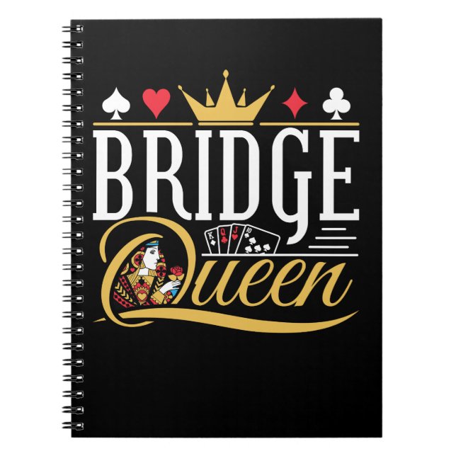 Carnet Bridge Queen Card Game Women (Devant)