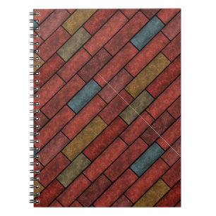 Carnet Briques en pierre sans joint couleur brun orange v