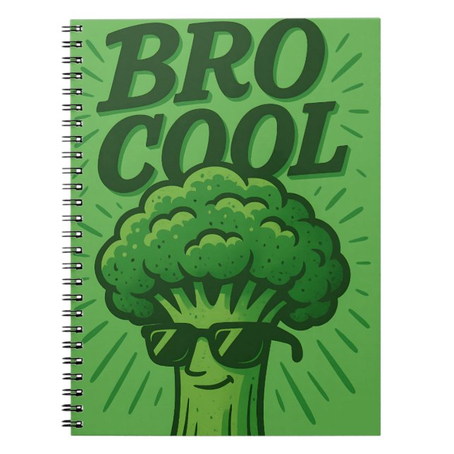 Carnet Bro Cool Broccoli (Devant)