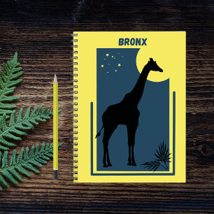 Carnet Bronx Zoo New York Vintage Giraffe