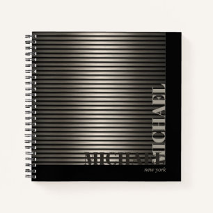 Carnet Bronze de bande métallique minimale ID792