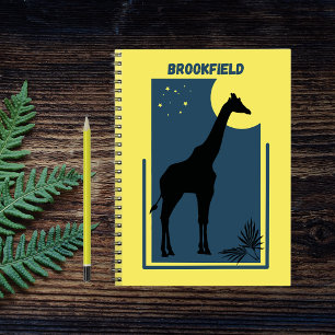 Carnet Brookfield Zoo Chicago Illinois Vintage Giraffe