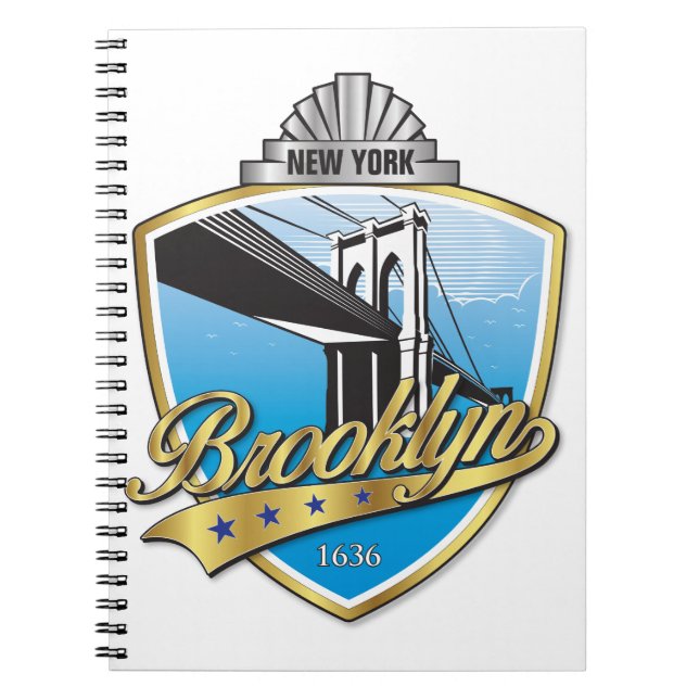 Carnet Brooklyn Design Gold (Devant)