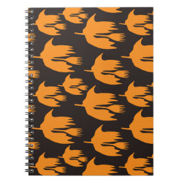 Carnet Broom Ride nocturne - motif Halloween sans soudure