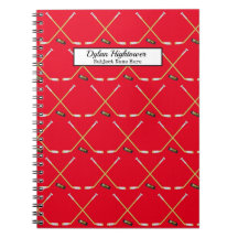 Brosses de hockey |MVP Puck Pattern Red Name |