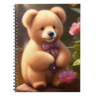 Carnet Brown de la spirale de l'ours en peluche