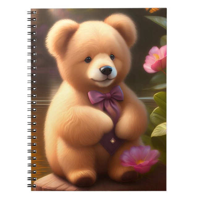 Carnet Brown de la spirale de l'ours en peluche (Devant)