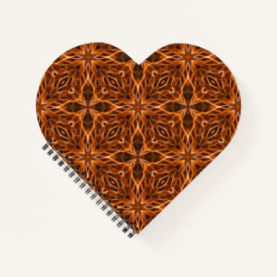 Carnet Brown Kaleidoscope Mandala Motif