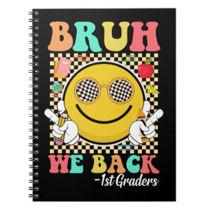 Carnet Bruh We Back 1er Graders Mignonne Sourire Visage S