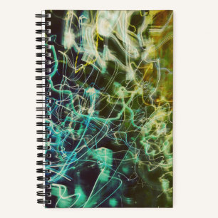 Carnet Bruit de couleur photo abstraite lumière électriqu