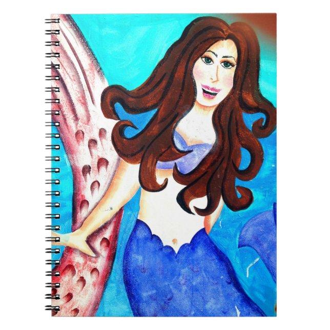 carnet brunette mermaid (Devant)