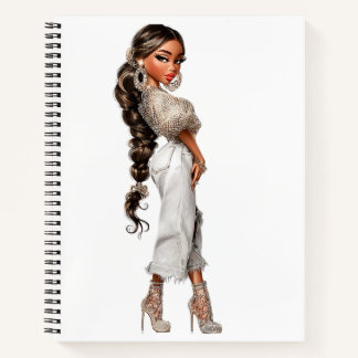 Carnet Bubble Ponytail Spiral Notebook