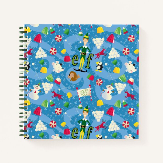 Carnet Buddy le Motif de dessin animé Elf (Devant)