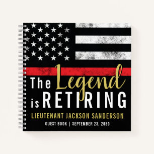 Carnet Budget Pompier Retraite Partie Fireman Invité