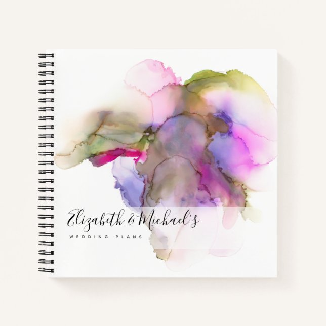 Carnet Budget Wedding planner personnalisé tendance moder (Devant)