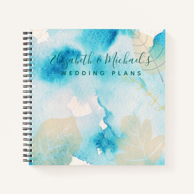 Carnet Budget Wedding planner personnalisé tendance moder (Devant)