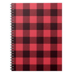 Carnet Buffalo Plaid Christmas Red and Black Check