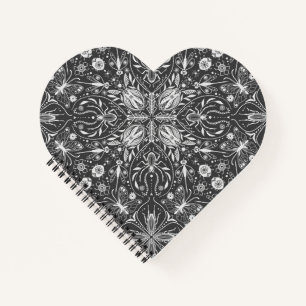 Carnet Bugs, blanc cassé sur noir