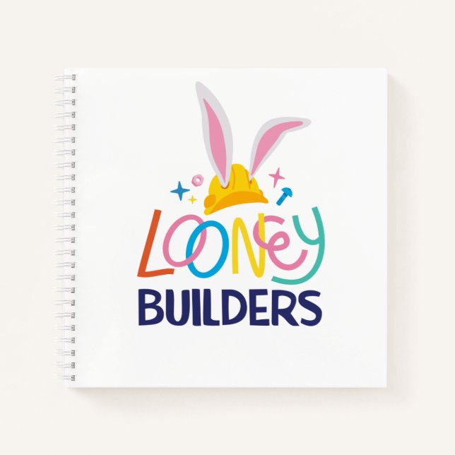 Carnet BUGS BUNNY BUILDERS™| Logo empilé Casque de Chanti (Devant)