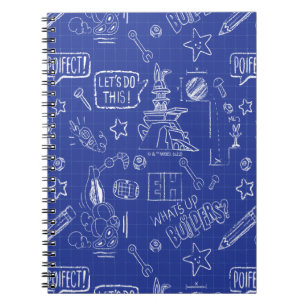 Carnet BUGS BUNNY BUILDERS™  Sketch Blueprint Motif