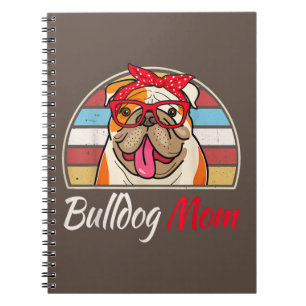 Carnet Bulldog Mom English Bulldog Lover Cadeaux femmes