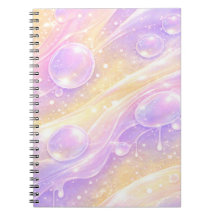 Bulle pastel violet et jaune art IA