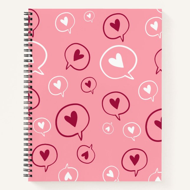 Carnet Bulles Conversations de coeur (Devant)