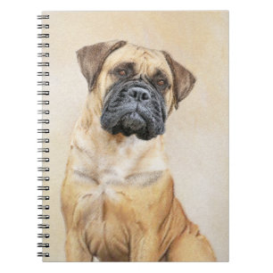 Carnet Bullmastiff Peinture - Joli chien d'origine art