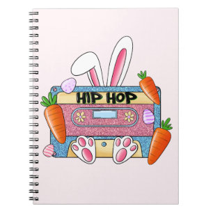 Carnet Bunny de bande de cassette Hip hop