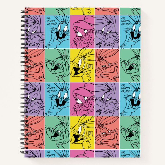 Carnet BUNNY™ - Expressions de blocs de couleur (Devant)