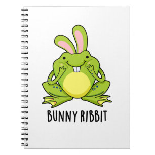 Carnet Bunny Ribbit Funny Rabbit Frog Pun