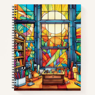 CARNET BUREAU DE L'ÉCOLE EN VERRE CLAIR