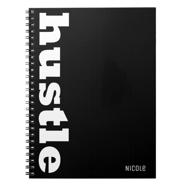 Carnet Bureau de travail inspiré personnalisé (Devant)