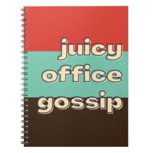 Carnet Bureau Juicy Gossip Funny Workplace Team 
