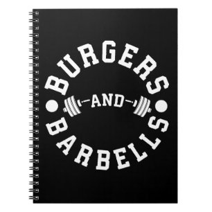 Carnet Burgers et Barbells - Drôle Exercice Motivationnel