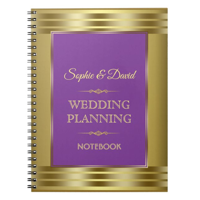 Carnet Burgundy Marsala Floral Mariage de automne Planner (Devant)