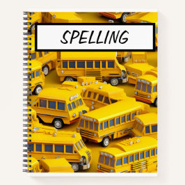 CARNET BUS D'ÉCOLES JAUNES CUTE