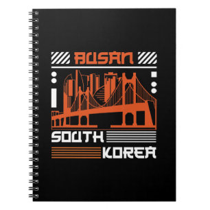 Carnet Busan Corée du Sud Pont Skyline Graphique   Modern