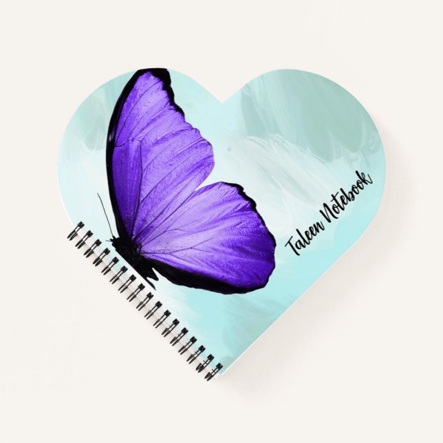 CARNET BUTTERFER PURPLE BLEU (Devant)