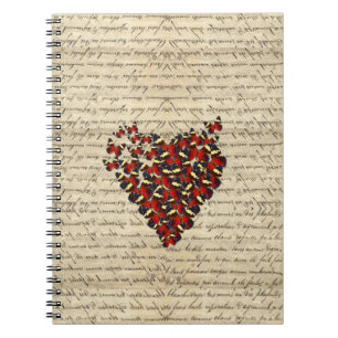 Carnet Butterfies vintages romantiques