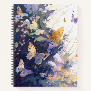 Carnet Butterfy Portrait Animal Peinture Forêt faunique