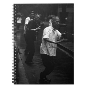 Carnet BW Chine Shanghai matin gymnastique 1970