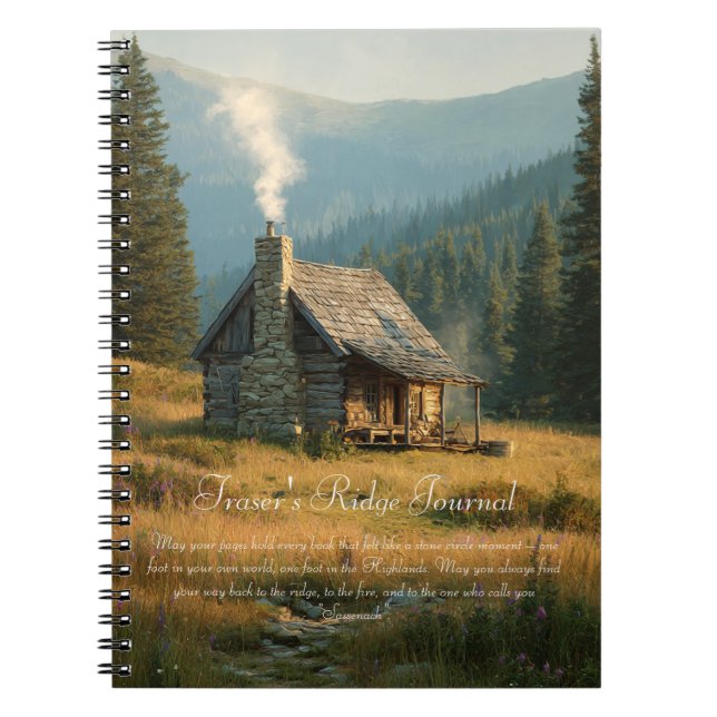 Carnet Cabane de Fraser's Ridge Sassenach (Devant)