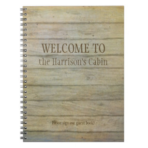 Carnet Cabine bienvenu de pins de lac mountain