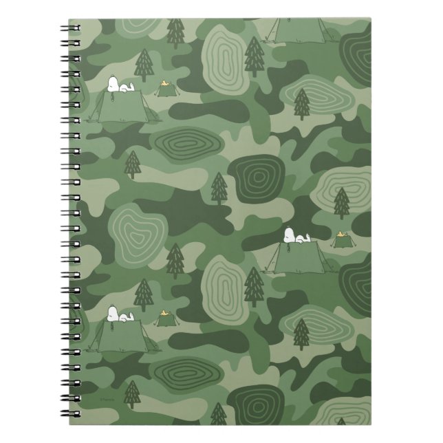 Carnet cacahuètes | Camouflage Snoopy & Woodstock (Devant)