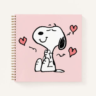 Carnet cacahuètes Coeurs de snoopy