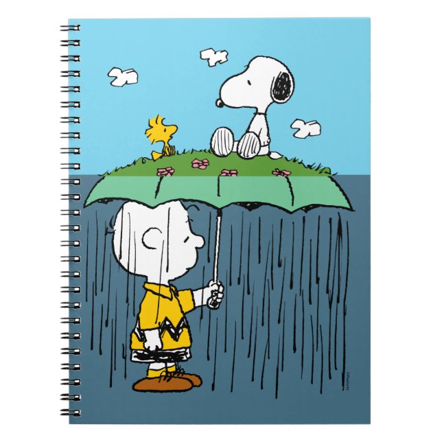 Carnet cacahuètes | Jour ensoleillé Jour de pluie Half &  (Devant)