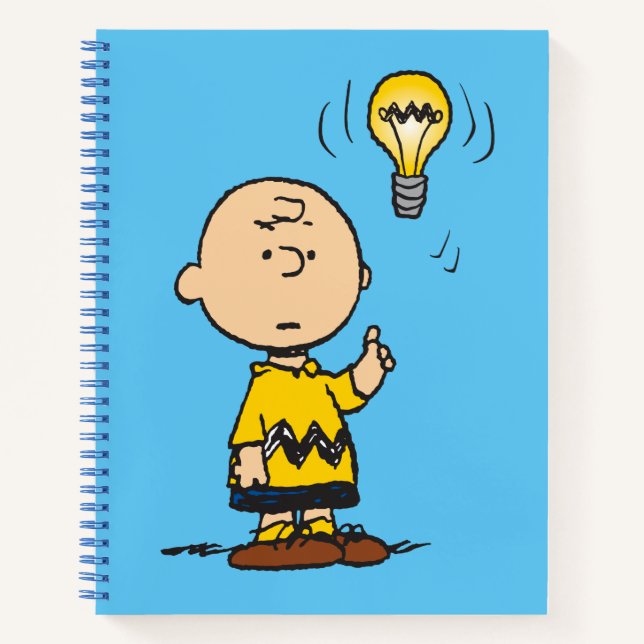 Carnet cacahuètes | L'idée de l'ampoule de Charlie Brown (Devant)