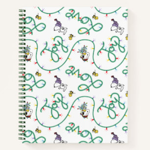 Carnet cacahuètes   Motif d'amour de Noël brillant et bri