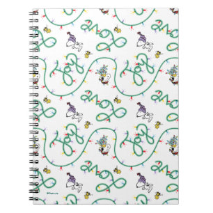 Carnet cacahuètes   Motif d'amour de Noël brillant et bri